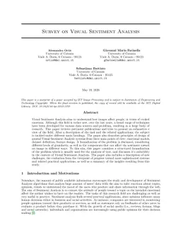 Survey on Visual Sentiment Analysis