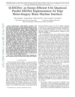 Q-EEGNet: an Energy-Efficient 8-bit Quantized Parallel EEGNet
  Implementation for Edge Motor-Imagery Brain--Machine Interfaces