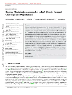 Revenue Maximization Approaches in IaaS Clouds: Research Challenges and
  Opportunities