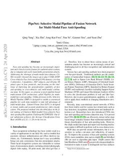 PipeNet: Selective Modal Pipeline of Fusion Network for Multi-Modal Face
  Anti-Spoofing