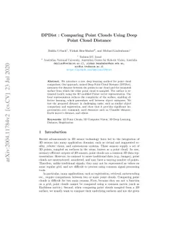 DPDist : Comparing Point Clouds Using Deep Point Cloud Distance