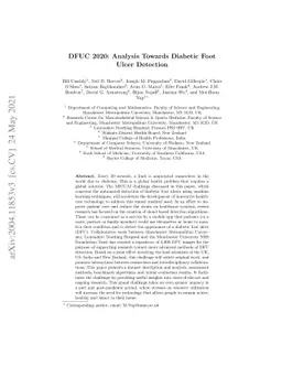 DFUC2020: Analysis Towards Diabetic Foot Ulcer Detection