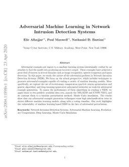 Adversarial Machine Learning in Network Intrusion Detection Systems