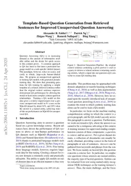 Template-Based Question Generation from Retrieved Sentences for Improved
  Unsupervised Question Answering