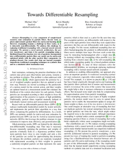 Towards Differentiable Resampling