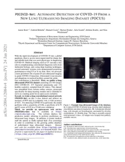 POCOVID-Net: Automatic Detection of COVID-19 From a New Lung Ultrasound
  Imaging Dataset (POCUS)