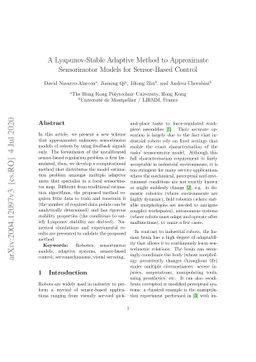 A Lyapunov-Stable Adaptive Method to Approximate Sensorimotor Models for
  Sensor-Based Control