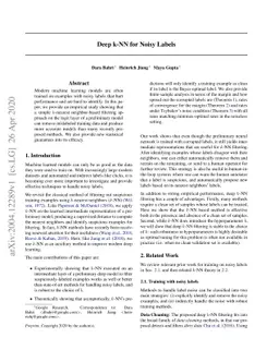 Deep k-NN for Noisy Labels