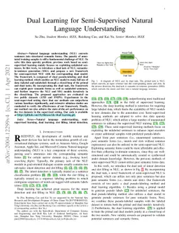 Dual Learning for Semi-Supervised Natural Language Understanding