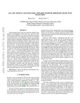 All you need is a second look: Towards Tighter Arbitrary shape text
  detection