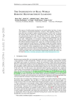 The Ingredients of Real-World Robotic Reinforcement Learning