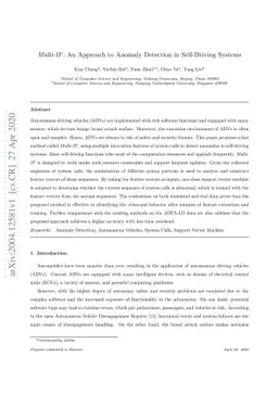 Multi-IF : An Approach to Anomaly Detection in Self-Driving Systems