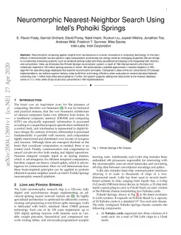 Neuromorphic Nearest-Neighbor Search Using Intel's Pohoiki Springs