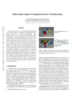 Differentiable Adaptive Computation Time for Visual Reasoning