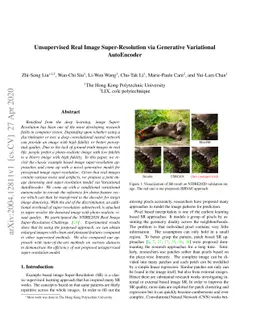 Unsupervised Real Image Super-Resolution via Generative Variational
  AutoEncoder