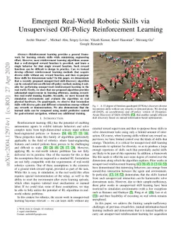 Emergent Real-World Robotic Skills via Unsupervised Off-Policy
  Reinforcement Learning