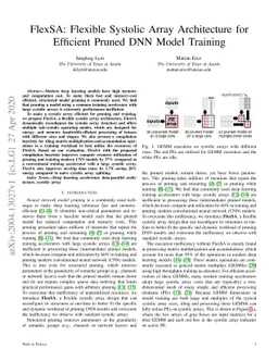 FlexSA: Flexible Systolic Array Architecture for Efficient Pruned DNN
  Model Training