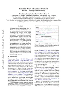 Semantics-Aware Inferential Network for Natural Language Understanding