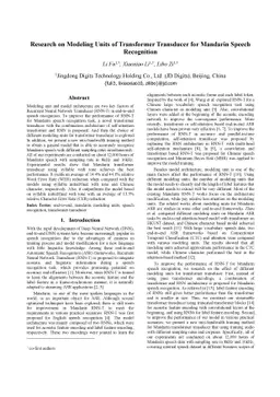 Research on Modeling Units of Transformer Transducer for Mandarin Speech
  Recognition