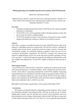Ensemble long short-term memory (EnLSTM) network