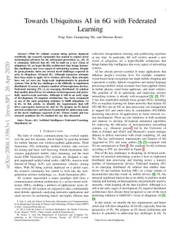 Towards Ubiquitous AI in 6G with Federated Learning
