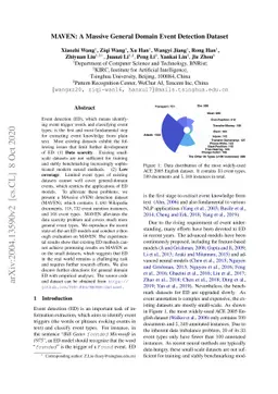 MAVEN: A Massive General Domain Event Detection Dataset