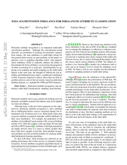 Data Augmentation Imbalance For Imbalanced Attribute Classification