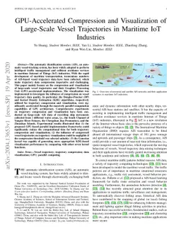 GPU-Accelerated Compression and Visualization of Large-Scale Vessel
  Trajectories in Maritime IoT Industries