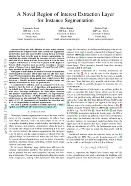 A novel Region of Interest Extraction Layer for Instance Segmentation