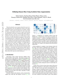 Deflating Dataset Bias Using Synthetic Data Augmentation