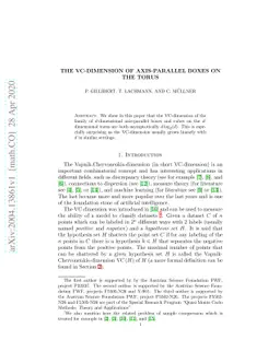 The VC-Dimension of Axis-Parallel Boxes on the Torus