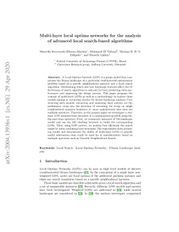 Multi-layer local optima networks for the analysis of advanced local
  search-based algorithms