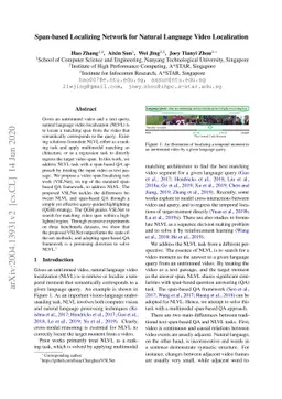 Span-based Localizing Network for Natural Language Video Localization