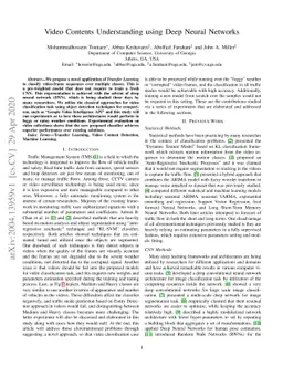 Video Contents Understanding using Deep Neural Networks