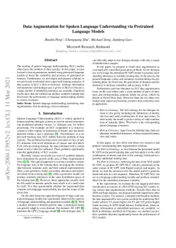 Data Augmentation for Spoken Language Understanding via Pretrained
  Language Models