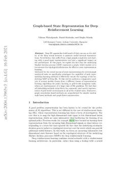 Graph-based State Representation for Deep Reinforcement Learning
