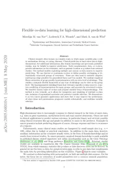 Flexible co-data learning for high-dimensional prediction