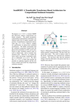 SentiBERT: A Transferable Transformer-Based Architecture for
  Compositional Sentiment Semantics