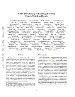 NTIRE 2020 Challenge on Real Image Denoising: Dataset, Methods and
  Results