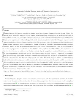 Sparsely-Labeled Source Assisted Domain Adaptation