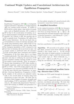 Continual Weight Updates and Convolutional Architectures for Equilibrium
  Propagation
