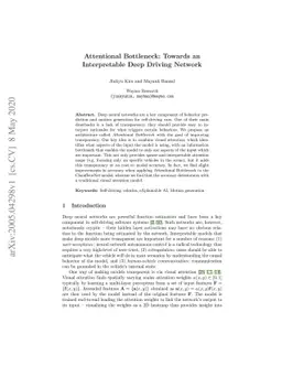 Attentional Bottleneck: Towards an Interpretable Deep Driving Network