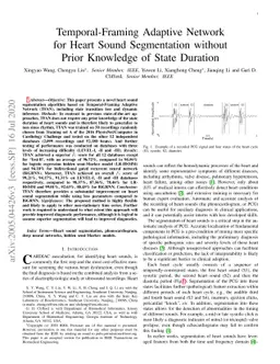 Temporal-Framing Adaptive Network for Heart Sound Segmentation without
  Prior Knowledge of State Duration
