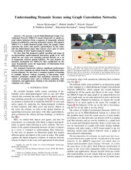 Understanding Dynamic Scenes using Graph Convolution Networks