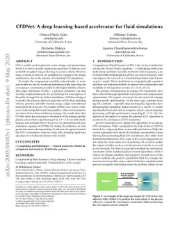 CFDNet: a deep learning-based accelerator for fluid simulations