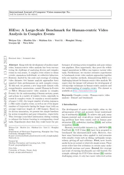 Human in Events: A Large-Scale Benchmark for Human-centric Video
  Analysis in Complex Events