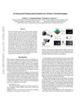 An Integrated Enhancement Solution for 24-hour Colorful Imaging