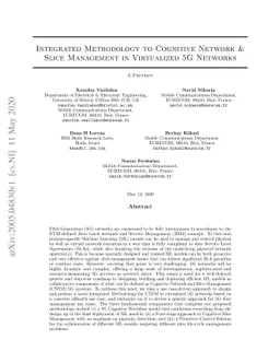 Integrated Methodology to Cognitive Network Slice Management in
  Virtualized 5G Networks