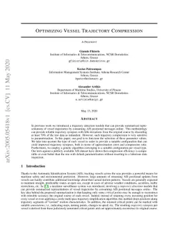 Optimizing Vessel Trajectory Compression
