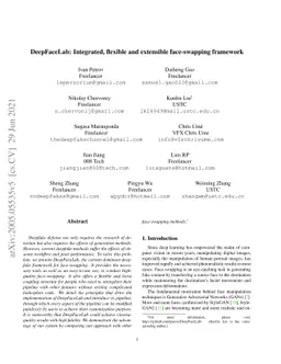 DeepFaceLab: Integrated, flexible and extensible face-swapping framework